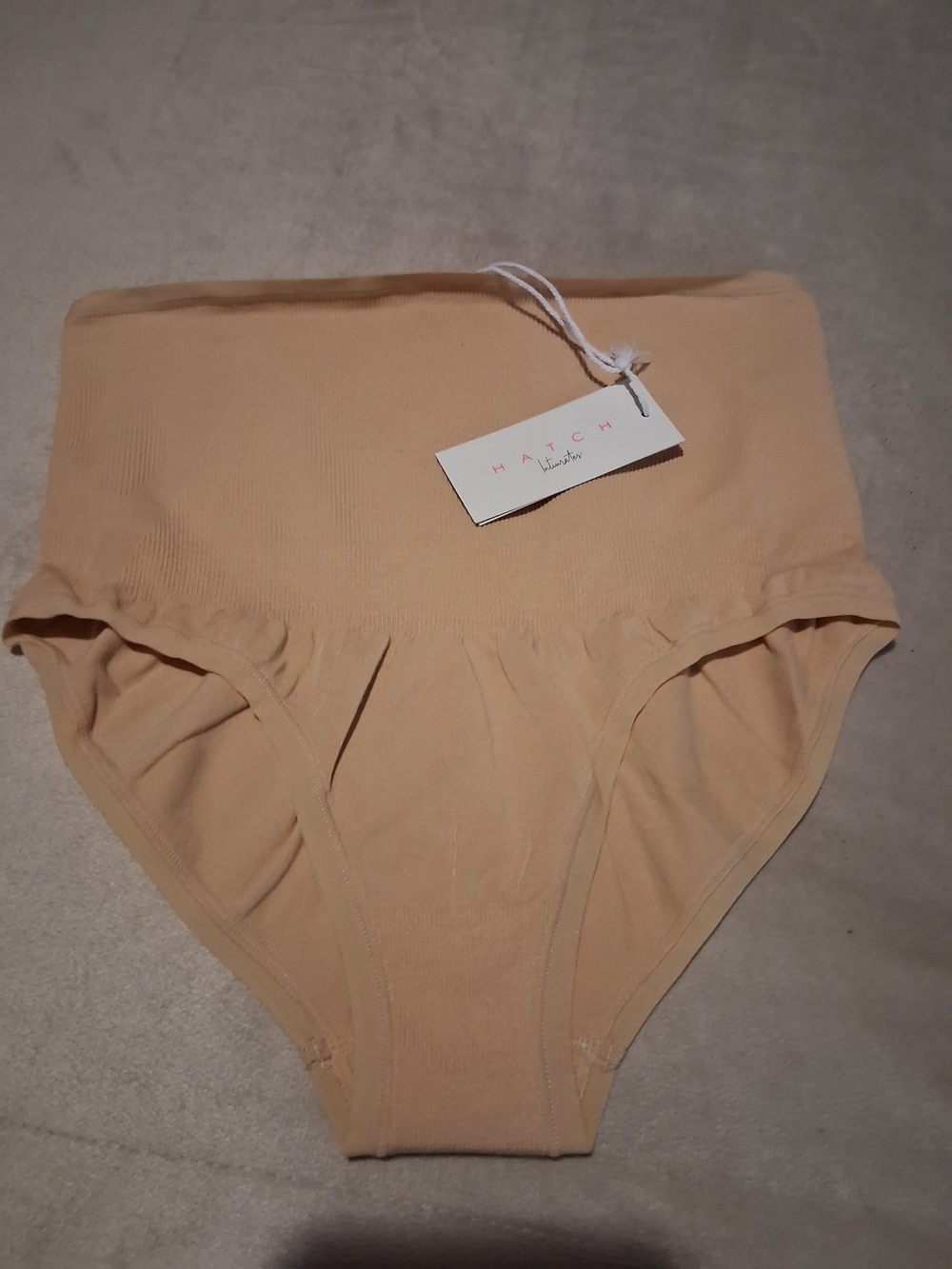 Hatch High-Waist Seamless Maternity Briefs - TAN
